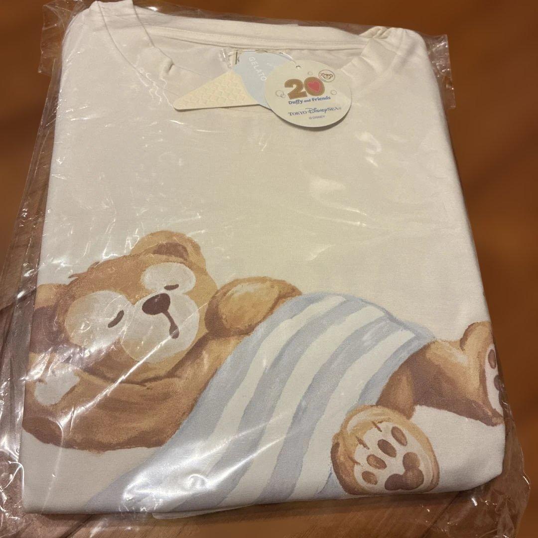 ダッフィーアンドフレンズ　20周年　ルームウェア　ジェラートピケ　長袖上下