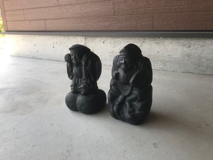 骨董品　七福神【大黒天さまと恵比寿さま】