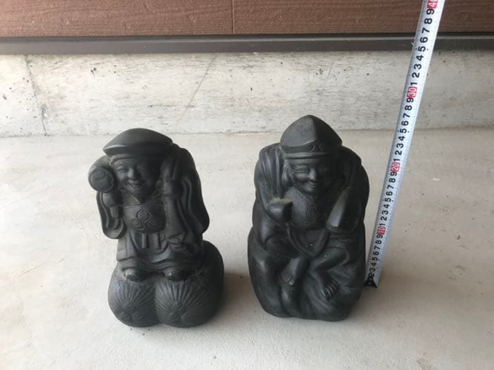 骨董品　七福神【大黒天さまと恵比寿さま】
