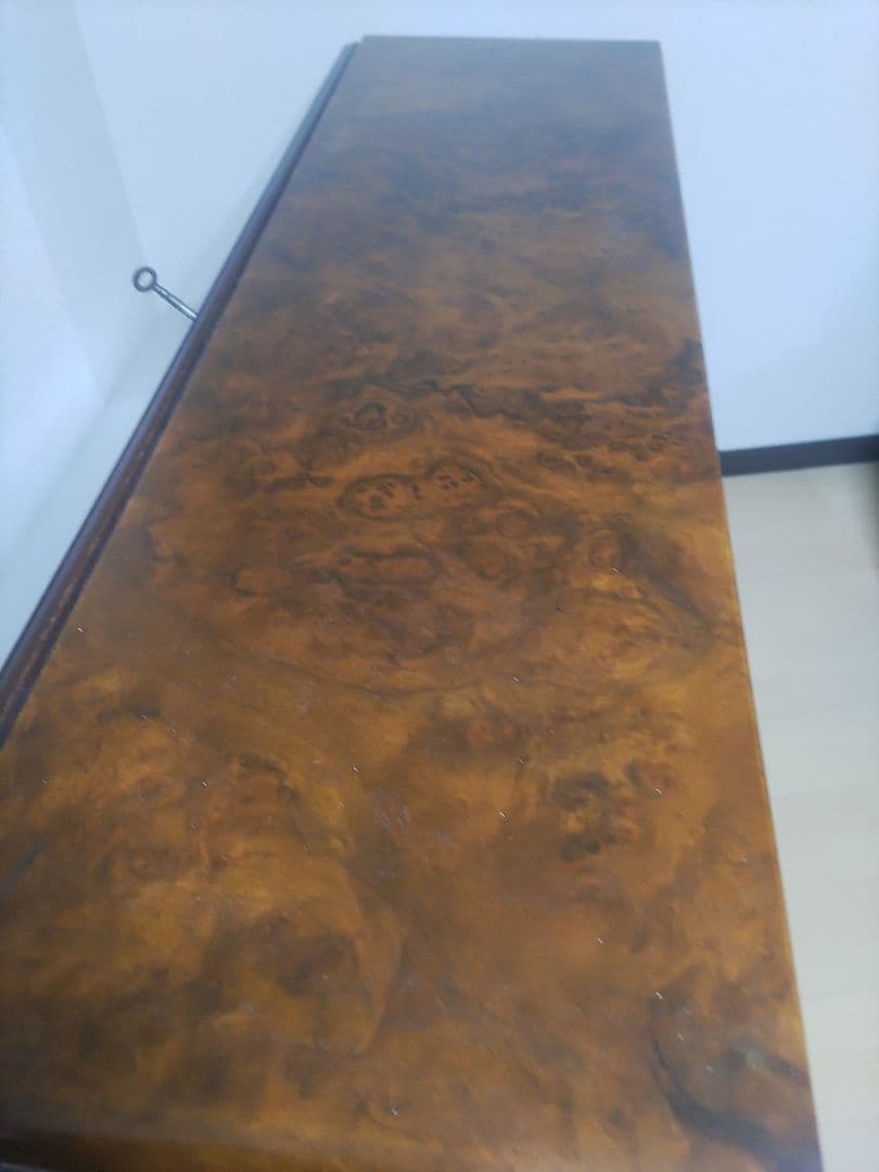 イギリス　アンティーク ライティングビューロー　ウォールナット猫脚