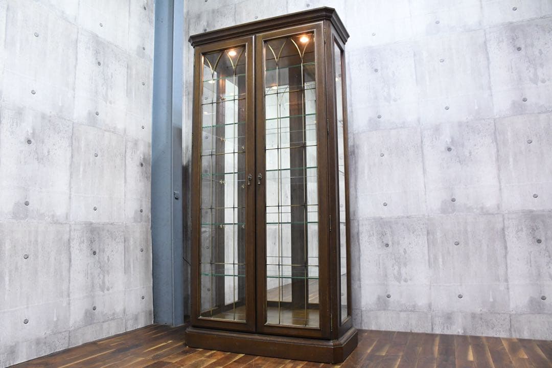 FAC31 カリモク最高峰 ドマーニ クイーンズライフ 飾り棚 照明付き ミラー