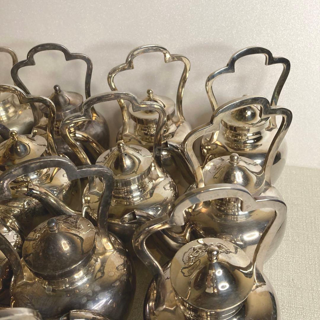 NS刻印有り　ニッケルシルバー　湯沸し　17個セット　洋白銀メッキ　 洋白食器