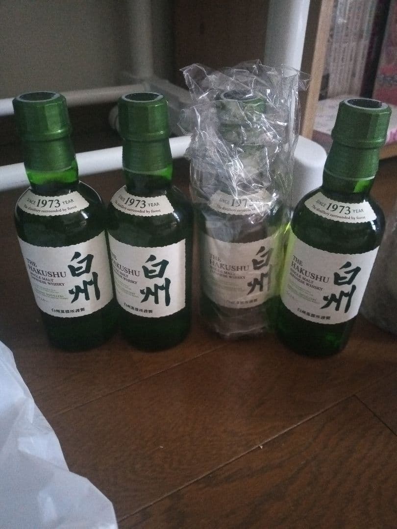 白州　シングルモルトウイスキー　180ml　4本