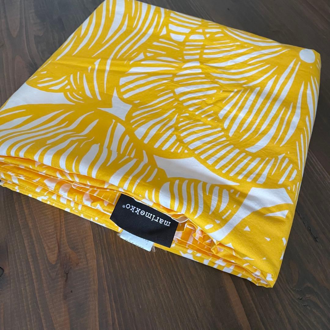 マリメッコ　クルイェンポルヴィ　イエロー　掛け布団カバー