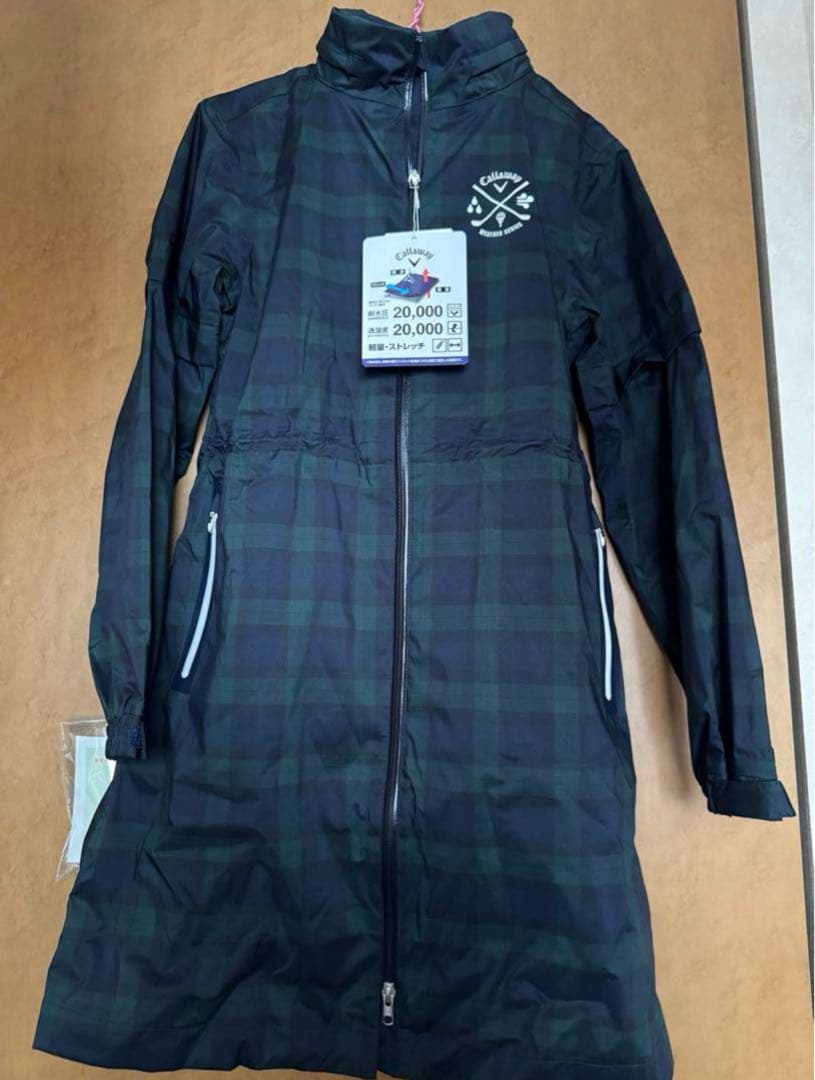新品未使用タグ付き　キャロウェイ　レインウェア　ワンピース　2ウェイ　Mサイズ