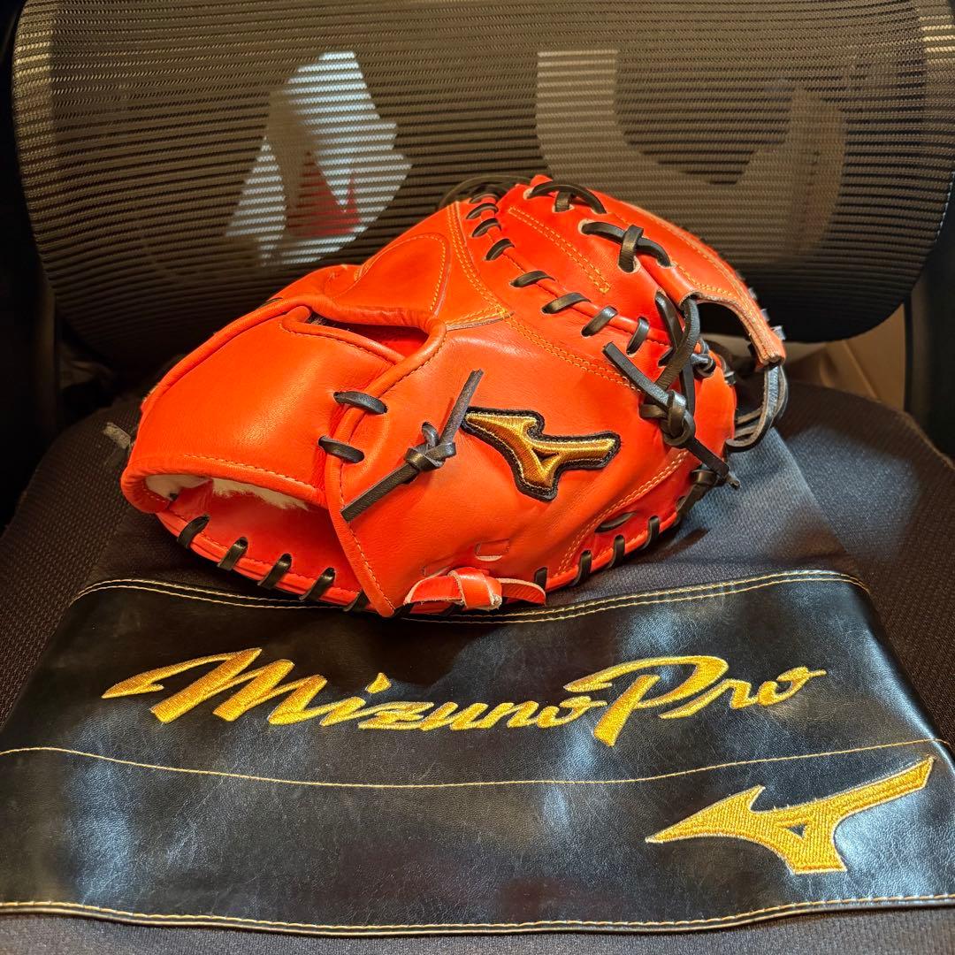 E*p様 ミズノプロ　軟式キャッチャーミット號　炭谷モデル　袋付き