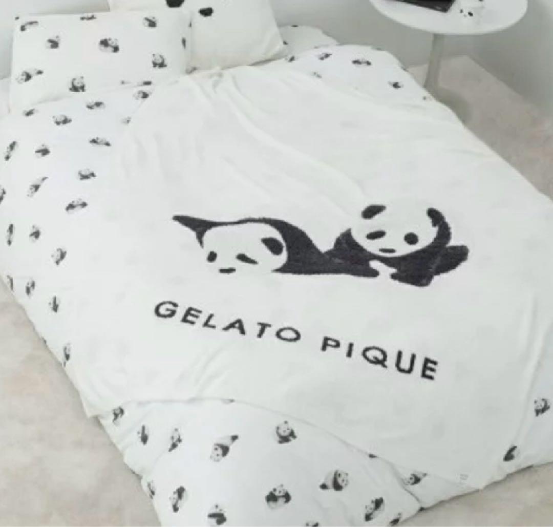 新品未使用GELATO PIQUE パンダ柄マルチカバー　ブランケット