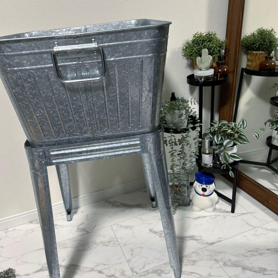 希少　ダルトン風　ヴィンテージ　スタンドタブ　インダストリアル　ガーデン雑貨