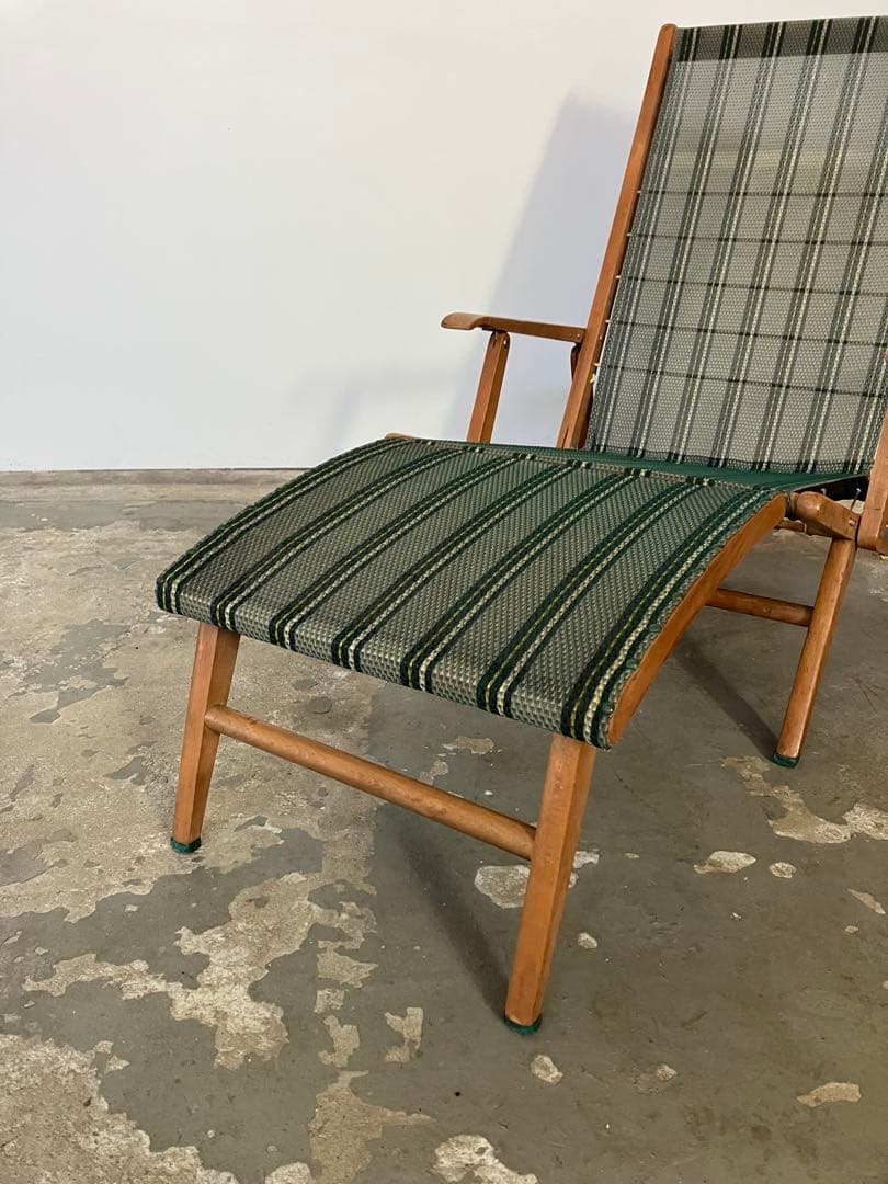 希少 オールド マルニ デッキチェア フォールディングチェア 折りたたみ椅子