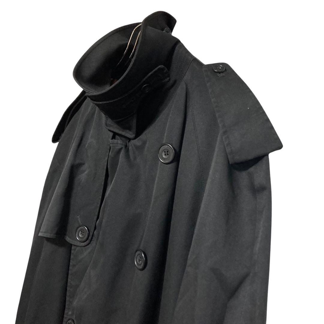 Aquascutum アクアスキュータム ダブル　トレンチコート 42 ブラック