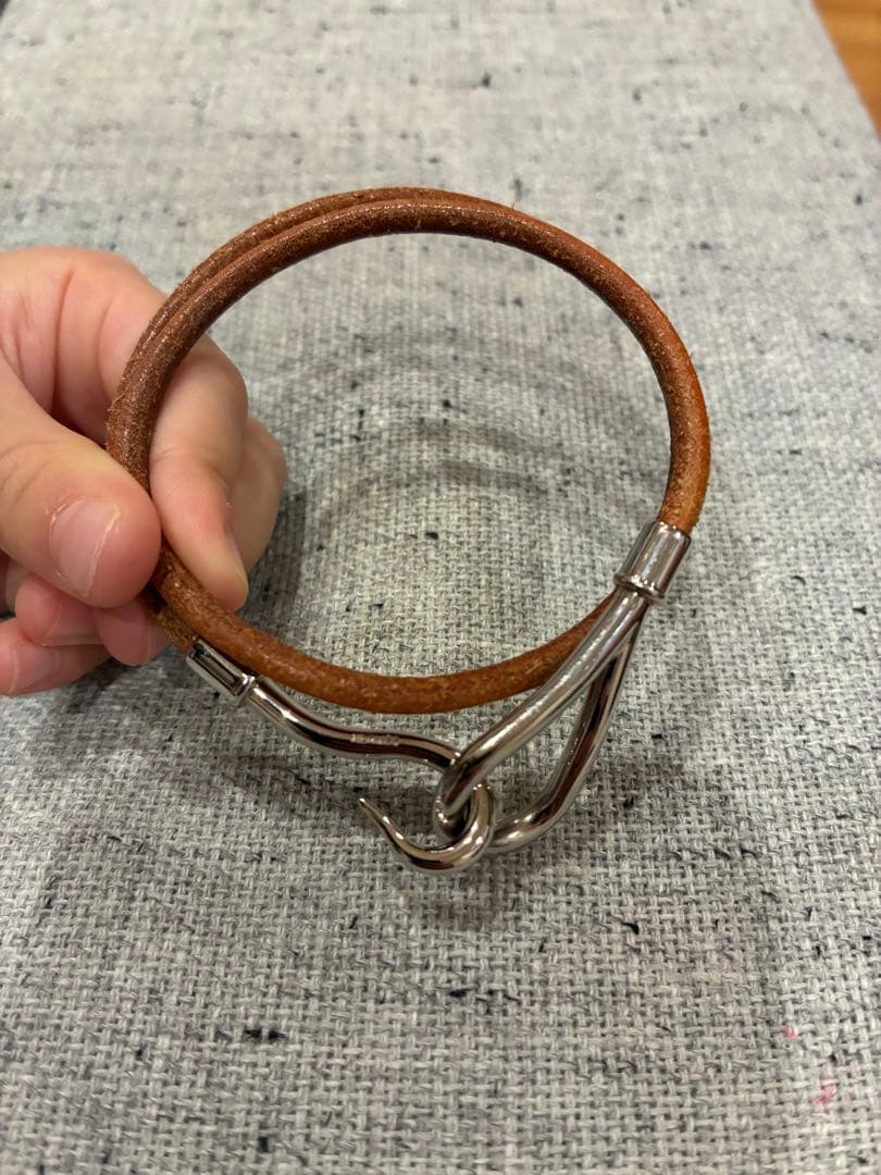 HERMES エルメス ジャンボ ブレスレット/チョーカー シルバー金具