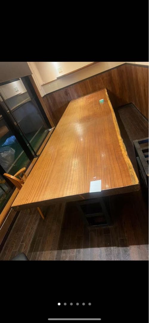 一枚板のテーブル　希少 (引取限定)