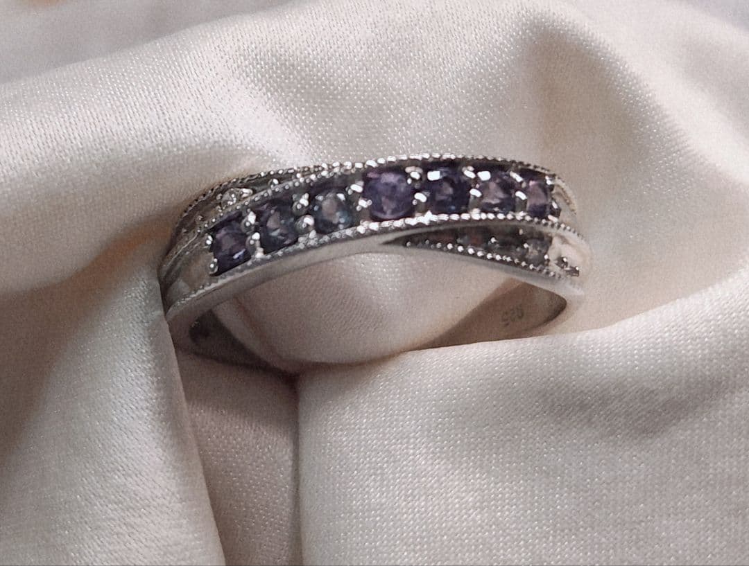 K*i様 カラーチェンジガーネット アレキタイプ シルバーリング