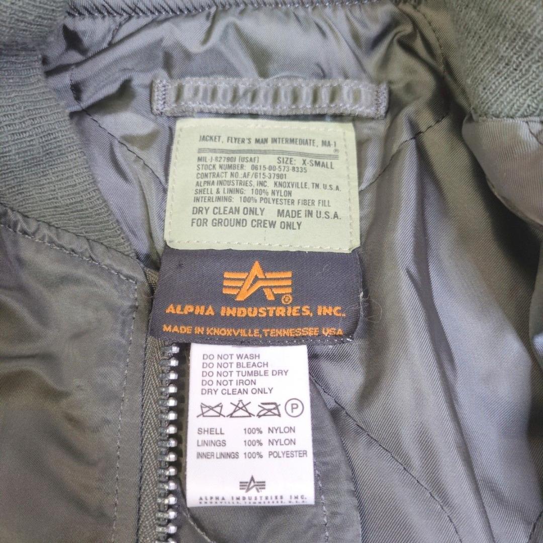 ALPHA USA製 90s フライトジャケット MA-1 ビンテージ キルティ