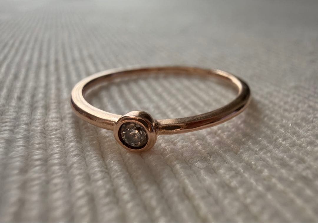 K10PGダイヤモンドリング　0.05ct 12-14号