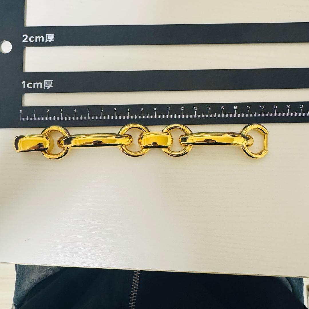 【ケース付き】CELINE セリーヌ　ブレスレット　ゴールド　バングル　ブラス