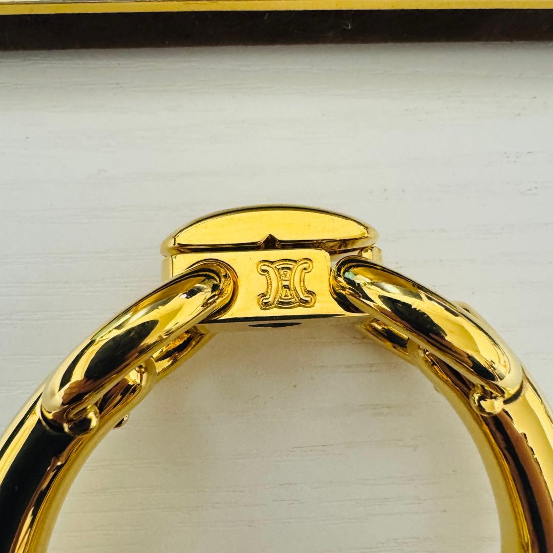 【ケース付き】CELINE セリーヌ　ブレスレット　ゴールド　バングル　ブラス