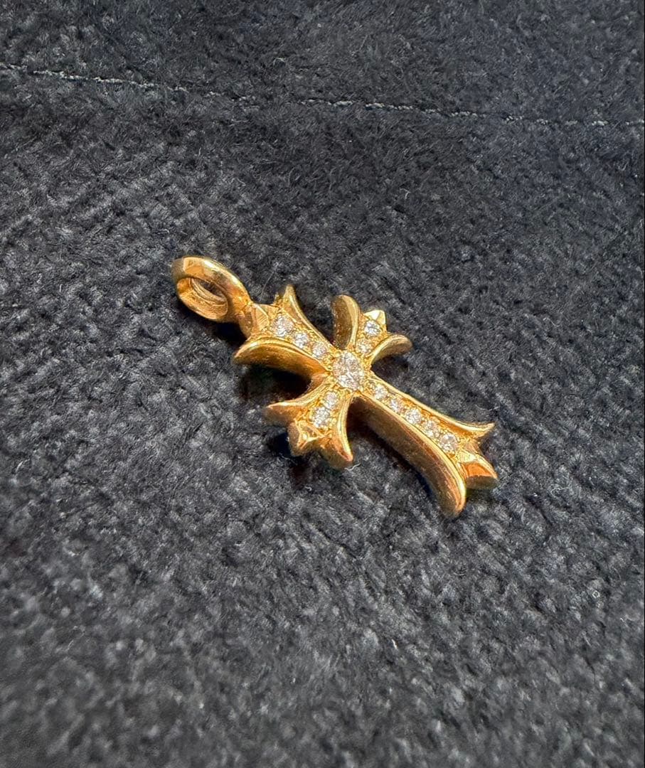 22k タイニークロス ノーブランド 22金 無垢 ペンダントトップ