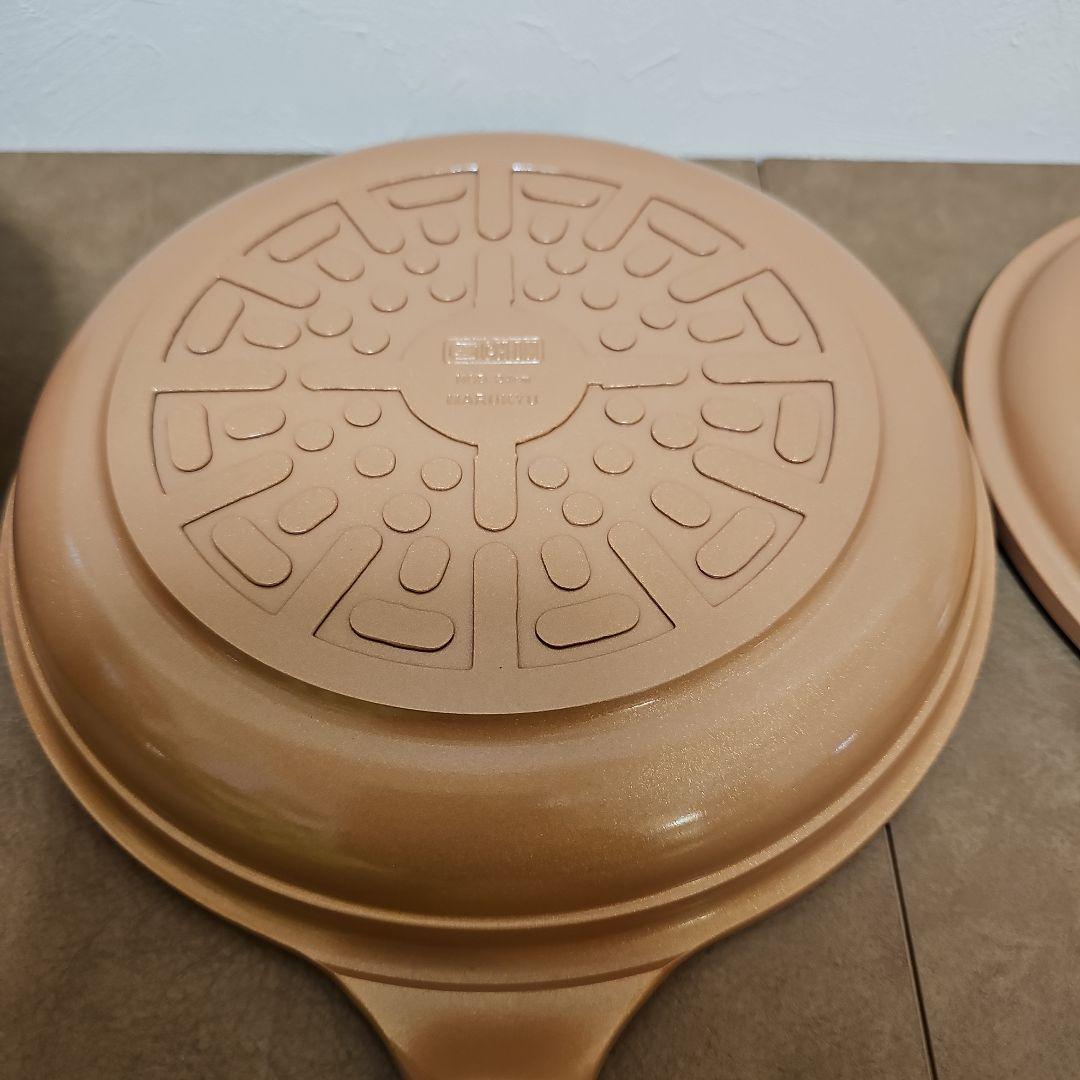 【未使用】マル球産業　3点フライヤー　IH対応　ゴールド