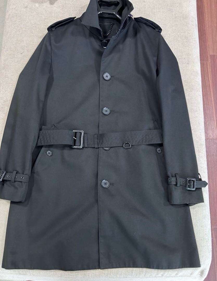 Paul Smith London ブラック トレンチコート　XL