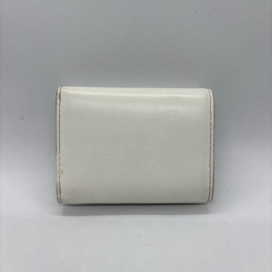 DIESEL　ディーゼル　三つ折り財布　デカロゴ　ホワイト