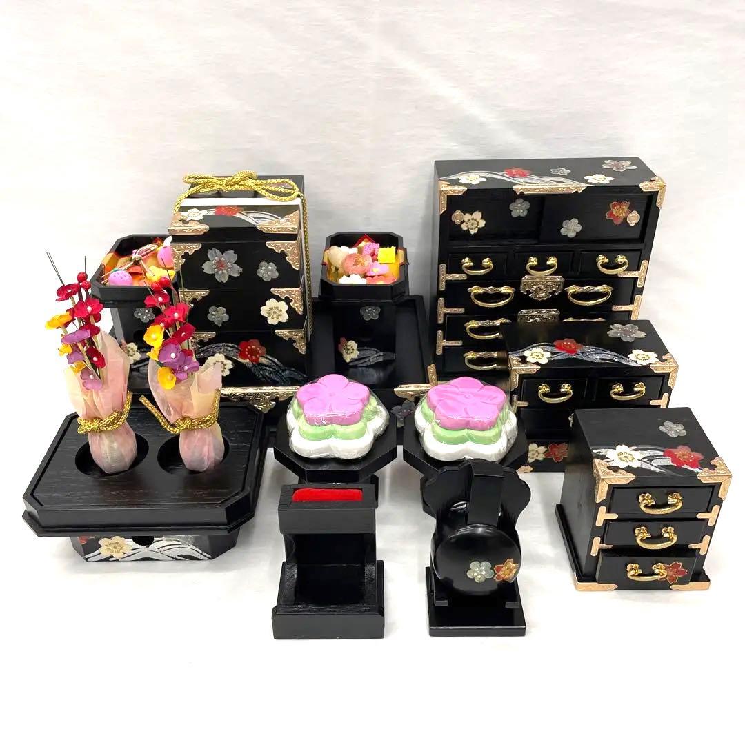 は雛人形　桃の節句　雛道具　桜