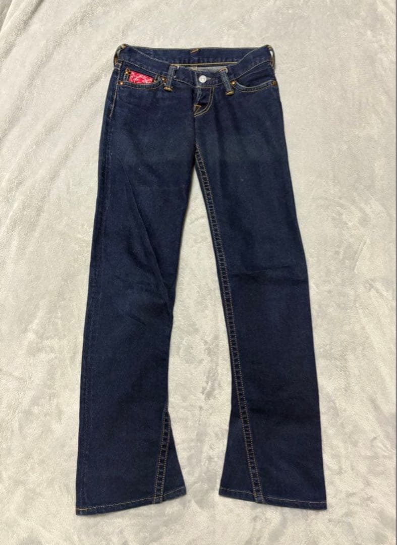 evisu ダークブルー スリムフィットデニム