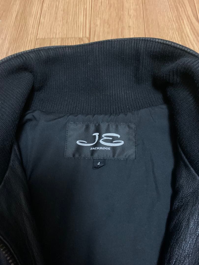 MAGAZINES別注 JACK ROSE シープ レザー ジャケット ブラック