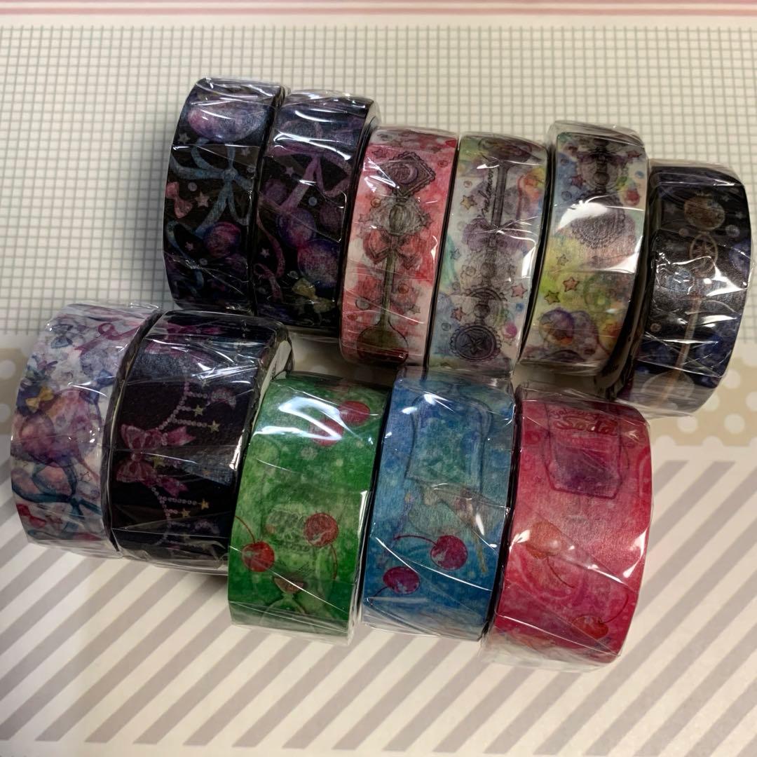 melomoon様マスキングテープ作家モノ11本　新品未開封