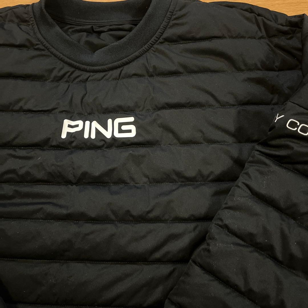 美品 PING ストレッチ中綿スニードジャック/ブラック/Mサイズ
