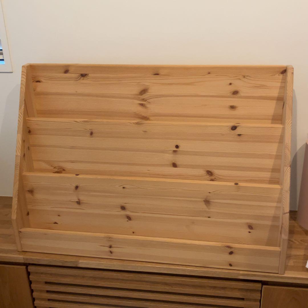 国産品　天然ひのき　ヒノキ薫る絵本棚　北欧　天然生活