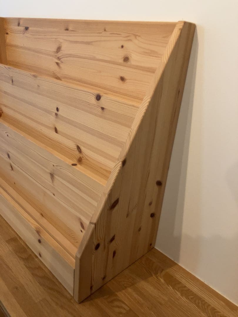 国産品　天然ひのき　ヒノキ薫る絵本棚　北欧　天然生活