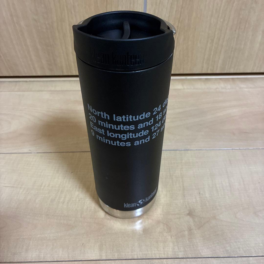 Klean Kanteen ブラック水筒 座標印刷　ノースフェイス 石垣島