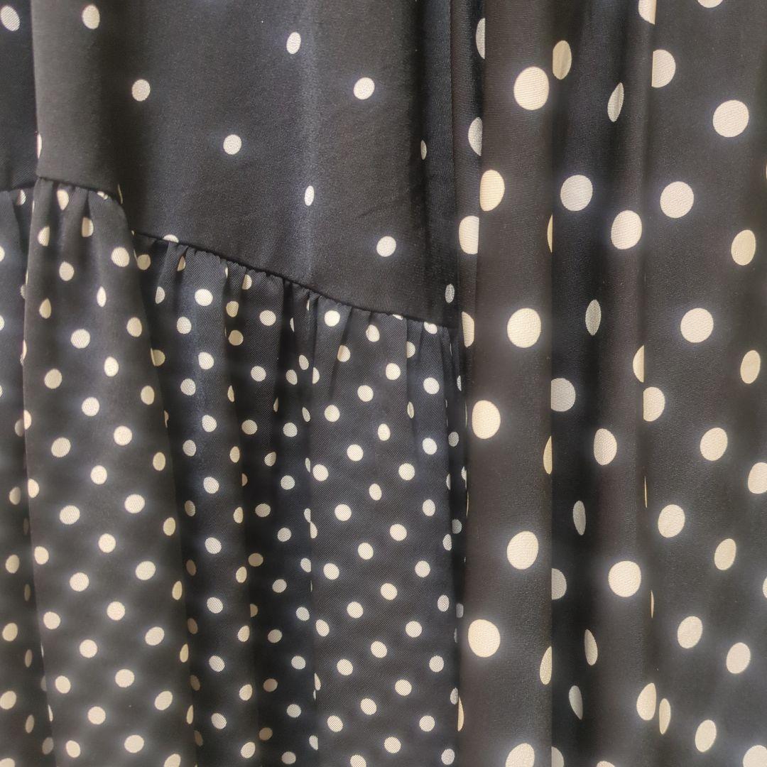 ビアズリー　ドット　フレアスカート　0