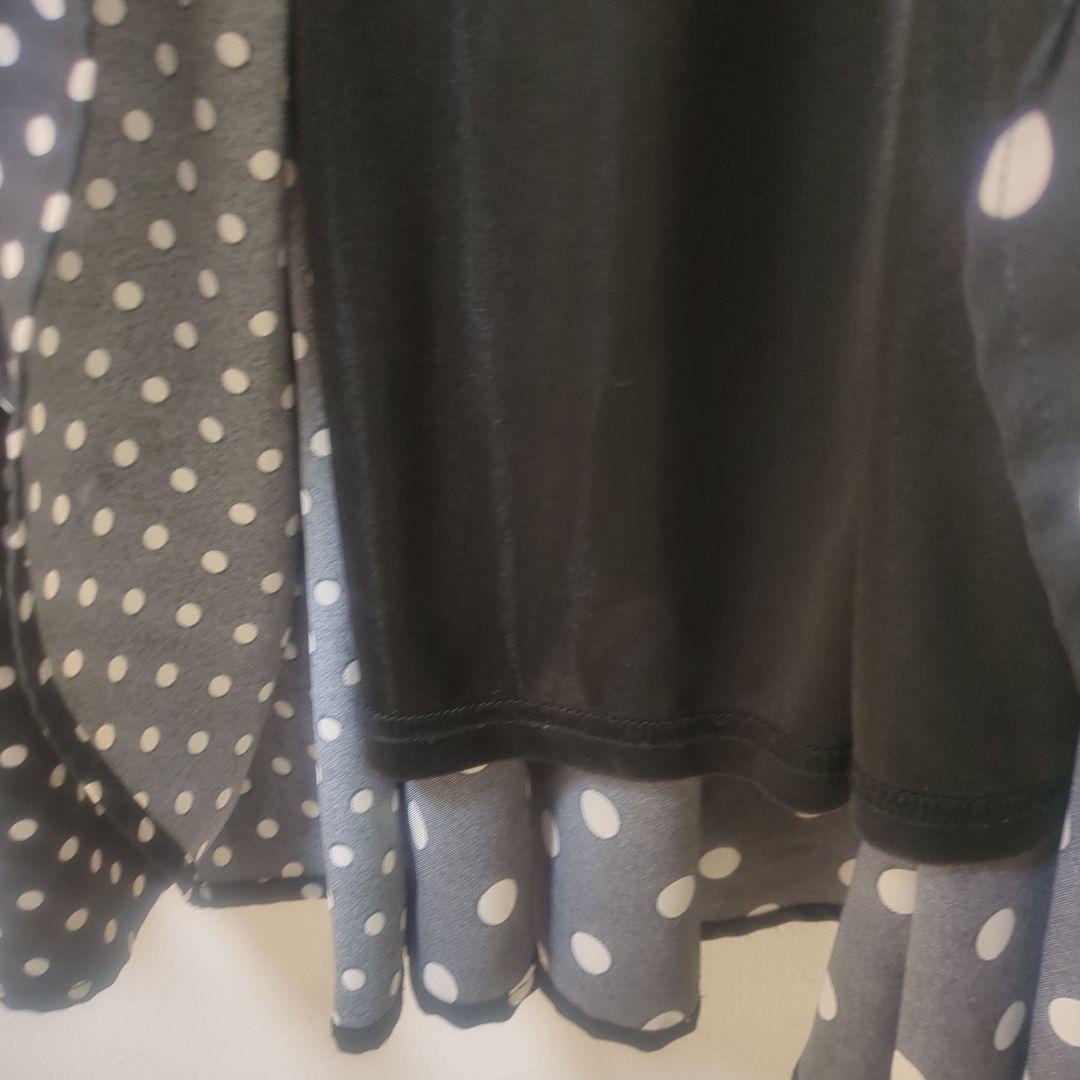 ビアズリー　ドット　フレアスカート　0