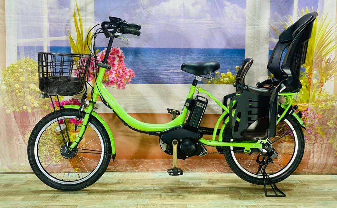 大人気PASバビー ⭐️ヤマハ最上級モデル！子供乗せ電動アシスト自転車Y0544