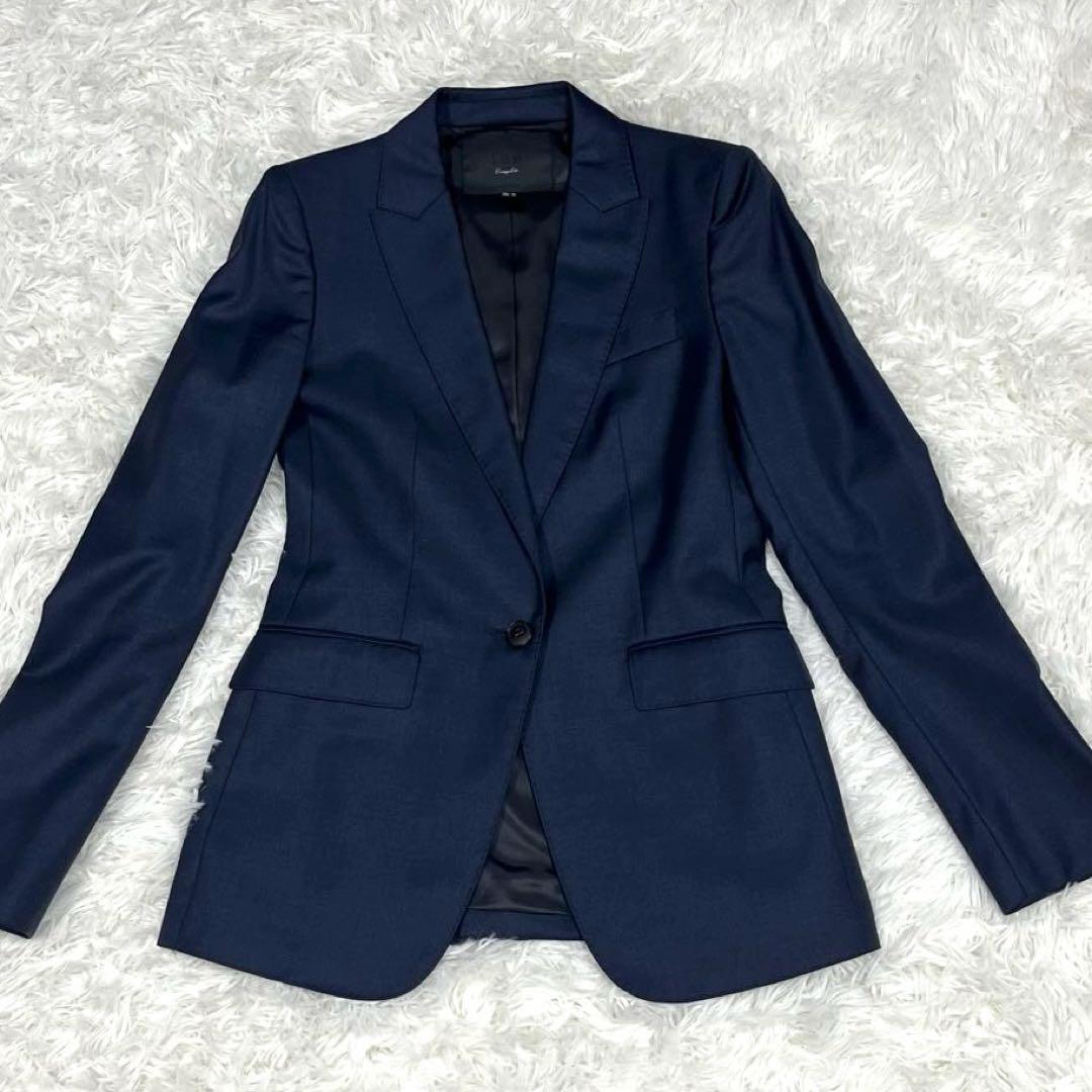 『美品』iCB コンプリート セットアップスーツ 7 高級ラインロロピアーナ濃紺