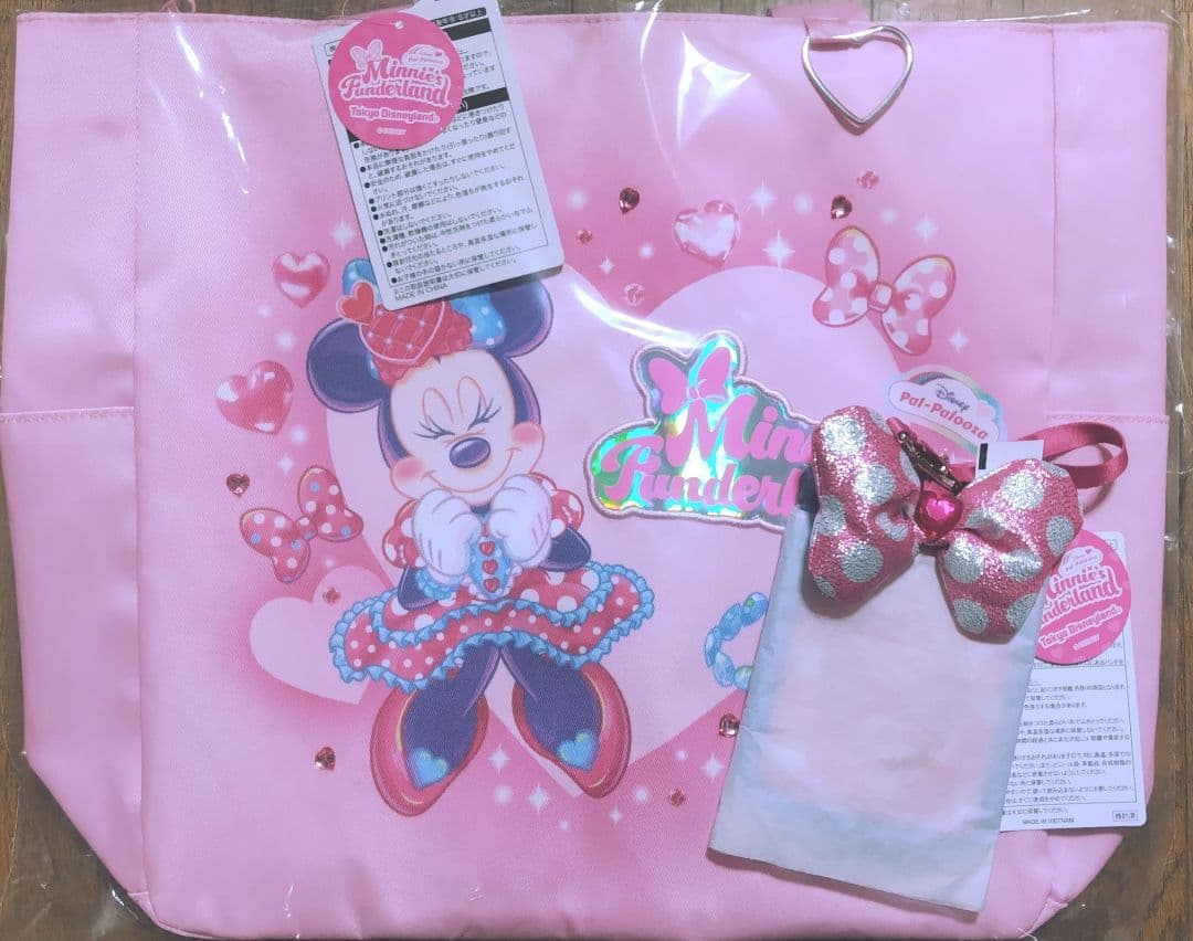 ディズニー パルパルーザ ミニー ファンダーランド トートバッグ　カードホルダー