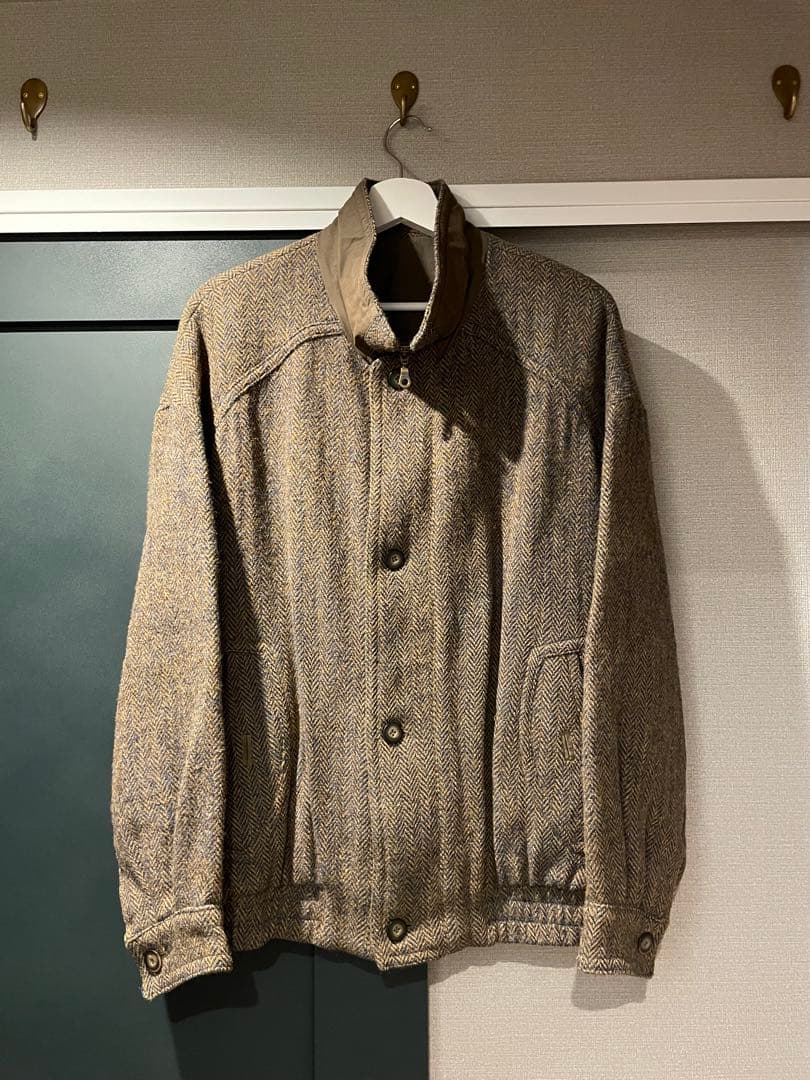 ジャケット・アウター 80s walbusch Harris Tweed Padded Bomber