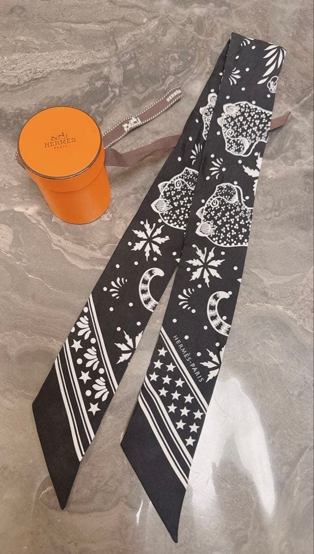 エルメスツィリー レオパード ノワール ジャングルラブラブ ブラック