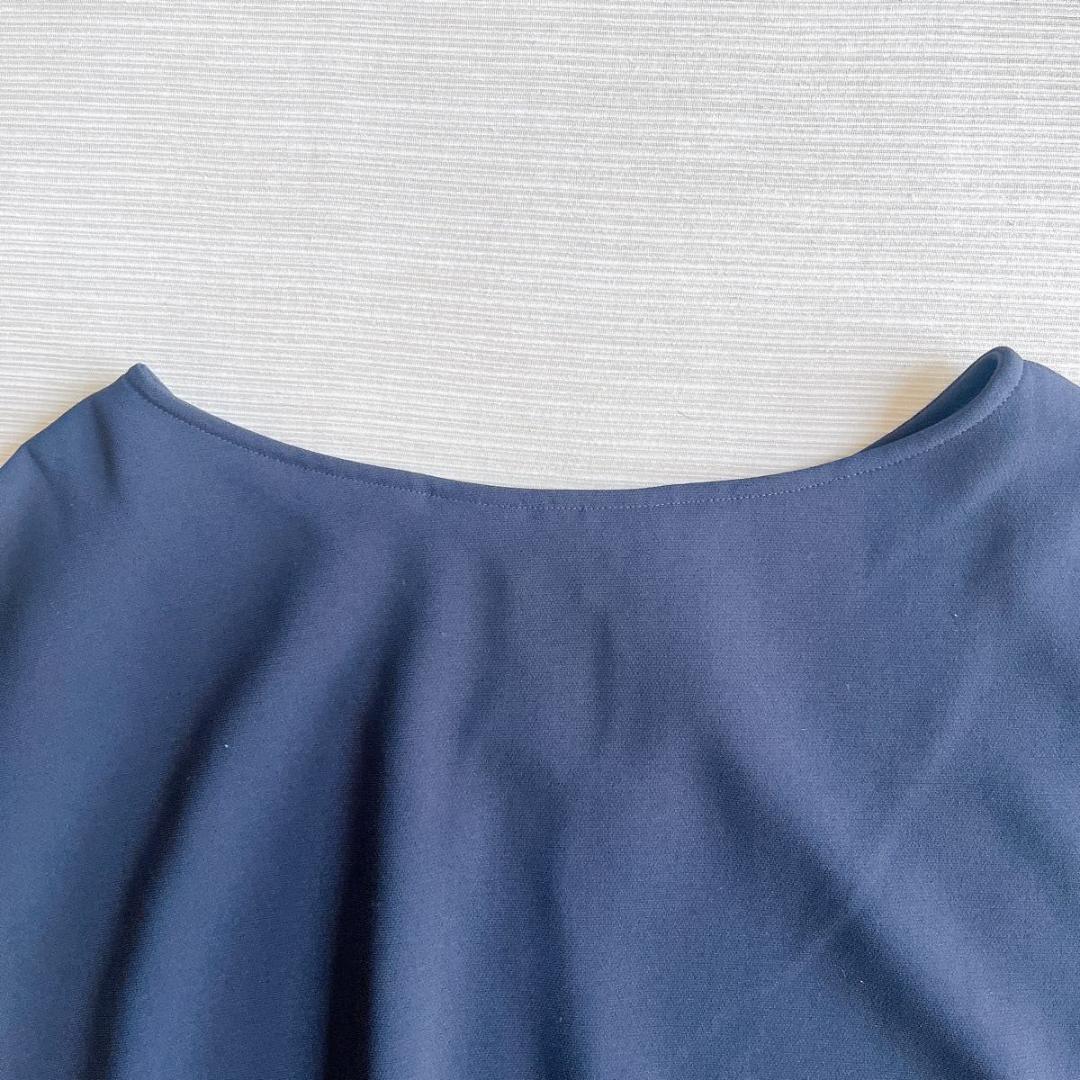 ＊未使用タグ付【ソージュ】ショートスリーブコクーンブラウス　ネイビー　M