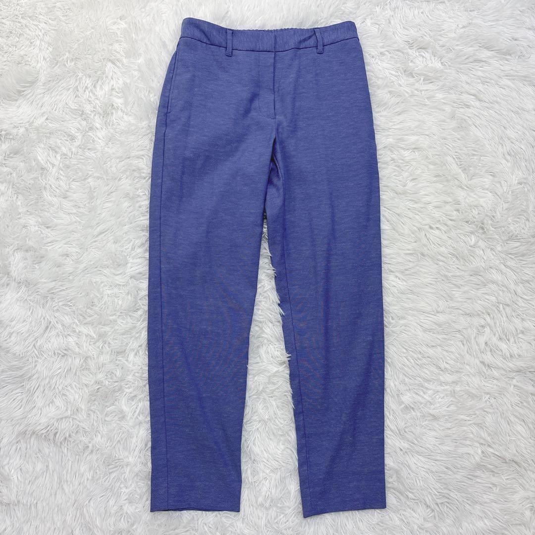 美品✨【洗える】PLST リネン混 ノーカラー パンツスーツセットアップ M