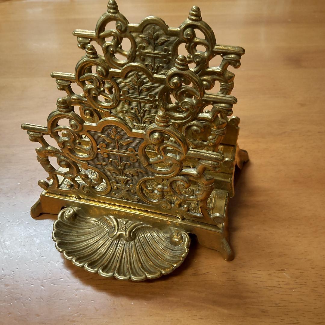 イタリア製　レターラック　真鍮　 ナプキンスタンド