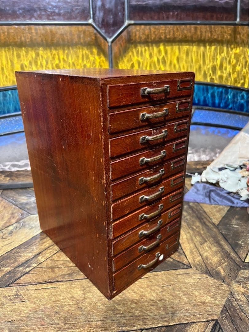 小物入れ 小引き出し 多引き出し インテリア アンティーク 昭和レトロ 当時物