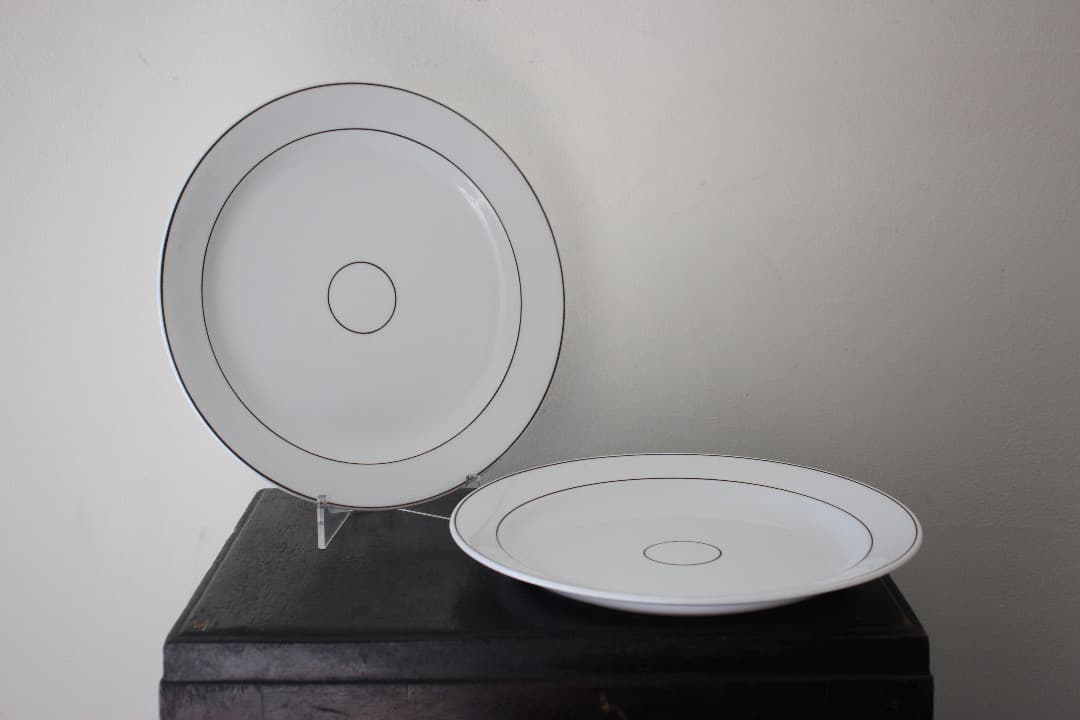 スウェーデン　グスタフスベリ　ブルンリンイェ　２４cmプレート　ペア