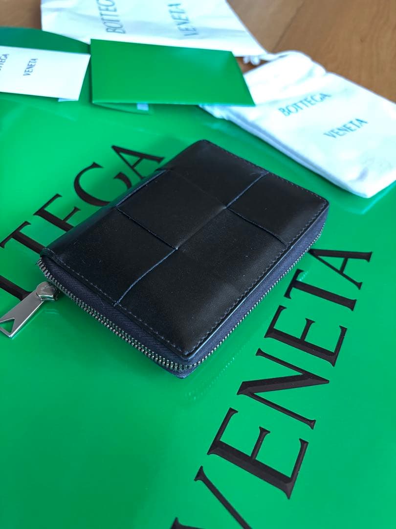 BOTTEGA VENETA 二つ折り財布 ブラック ボッテガ べネタ 訳あり