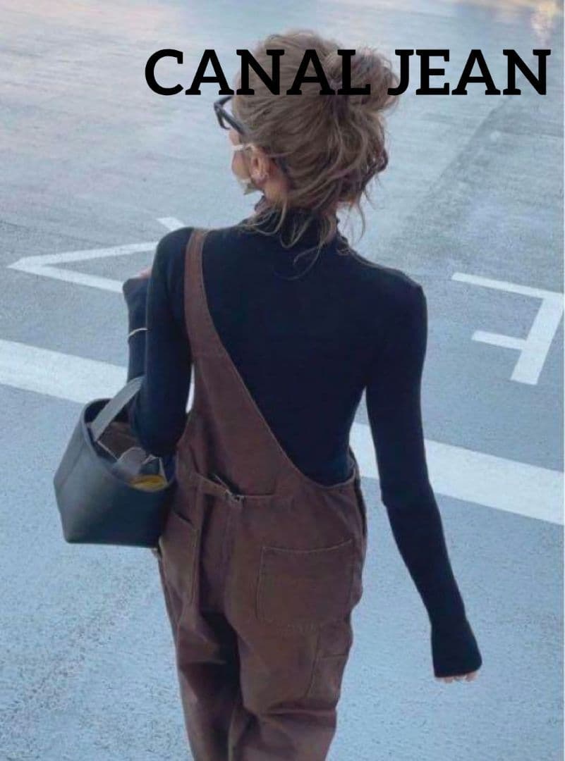CANAL JEAN ワンショルダ サロペット