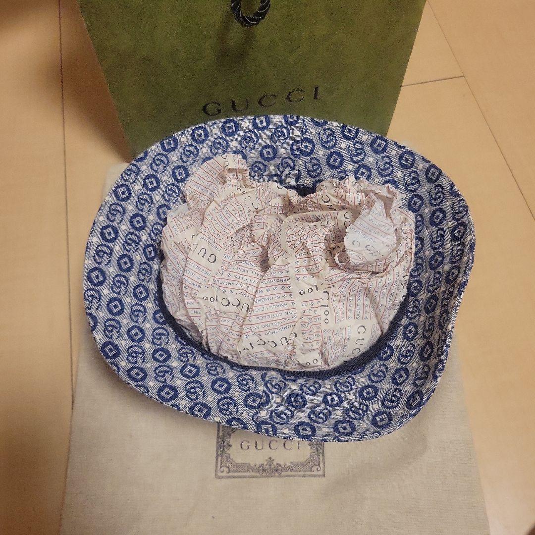 GUCCI パターンハット 保存袋付き
