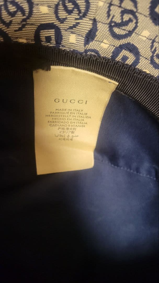 GUCCI パターンハット 保存袋付き