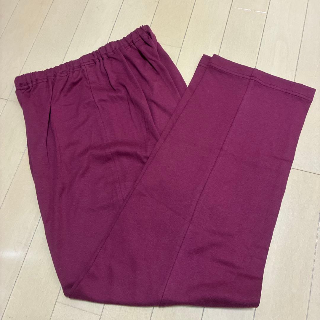 新品！ワコール 睡眠科学 パジャマ Ｍサイズ 天綿　長袖　あずき色　あったか素材